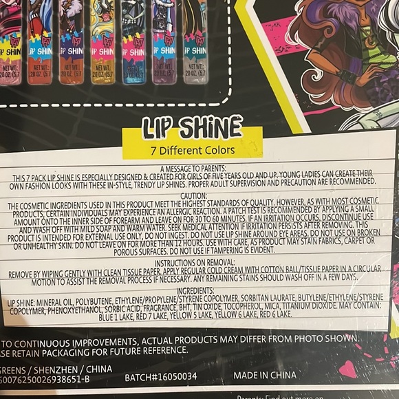 🔥5 FOR $20🔥 NWT 7 count Monster High Lip Gloss - Picture 6 of 6